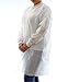 Dealmed SMS Large White Lab Coat – Disposable Medical Lab Coats, No Pockets, Breathable and Durable (Pack of 10)
