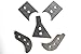 Dana 30 Knuckle and Control Arm Mount Stiffener Kit Axle Armor Weld On Brackets