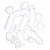 YTYKINOY 30pcs 2-3/8" Blank White Plastic DIY