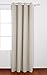 Deconovo Blackout Curtain Panel – Solid Grommet Top, Thermal Insulated & Energy‑Saving, Machine‑Washable Room Darkening Window Treatment for Bedroom & Living Room, 1 Panel, Light Beige, 52W x 84L