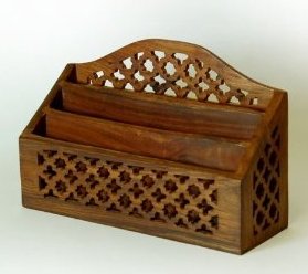 Solid Wood Letter/ Paper Rack (L)