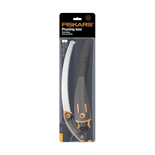Fiskars Profi HandsÃ¤ge fÃ¼r frisches Holz, Grobzahnung, Hochwertiges Stahl-SÃ¤geblatt, Inklusive AufbewahrungskÃ¶cher, Schwarz/Orange, SÃ¤geblattlÃ¤nge: 33 cm, SW-330, 1020199 – Bild 4