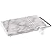 Marble Cheese Slicer & Serving Tray, 8” x 5”, Gray Marble with Steel Arm