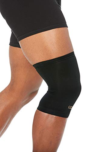 Copper Fit Men's Big & Tall Compression Knee Sleeve, Black