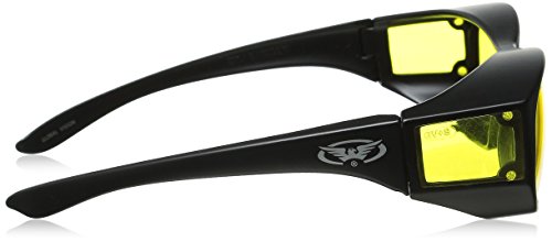 Escort Safety Glasses Fits Over Most Prescription Eyewear Yellow Lenses
