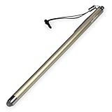 BoxWave EverTouch Slimline Capacitive Stylus for iPad - Apple iPad Touch Screen Stylus w/ Thinner Barrel and Finer Point Ultra Durable FiberMesh Woven Fabric Tip (Champagne Gold)