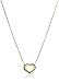 Amazon Collection 14k Yellow Gold Italian Box Heart Chain Necklace, 16