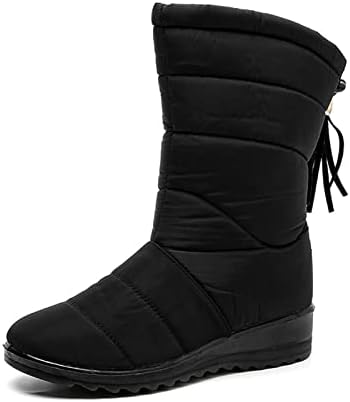 Fur Lined Waterproof Walking Boots Womens Amazon HLZHJXB Womens