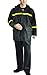 Rain Suit-Waterproof Jacket and Pants Durable Rain Gear for Men Hooded Fishing Work Wear PVC 2-Layer