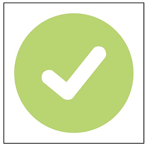 Caledonia Signs 28419U Green tick (safe to use) sticker