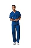 Cherokee Uniforms Authentic Workwear Unisex Scrub Set (Royal, XL)