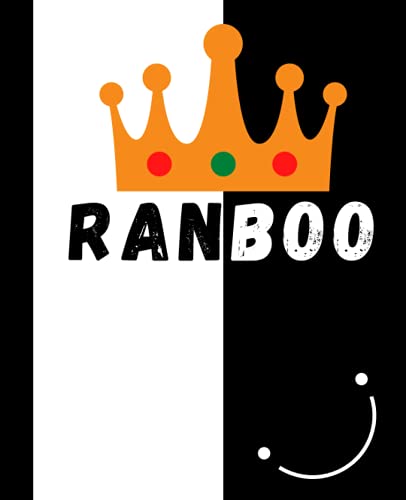 Ranboo: 7.5" x 9.25" Inch,100 Pages, Journal, Lined College Ruled Paper, Diary, Planner, Matte Finish Cover