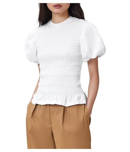 AllSaints Women's Dael Top Optic White Size S at Amazon