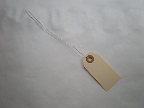 150#1 Autostat Manila Pre Wired Tag 2 3/4" x 1 3/8"