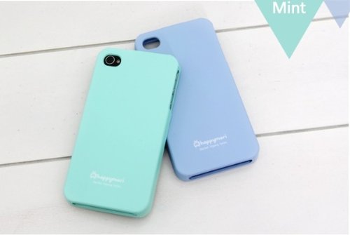 Happymori Slim Fit Silicon Case for Apple Iphone 4-Mint