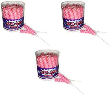 COLORSPLASH LOLLIPOPS Jar, 30 Pops, 12.69 oz, Bubblegum (3 Pack)