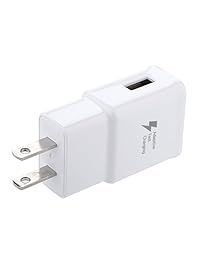 Verizon Samsung Galaxy Tab S2   Kit de cable adaptador de cargador rápido micro USB 2.0 de 9,7 pulgadas [1 cargador de pared + cable micro USB de 4.9 ft] AFC utiliza dos voltajes para una carga hasta un 50  más rápida.   Embalaje a granel.