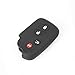 Fontic Black Silicone 4 Button Protective Key Fob Case Cover Jacket for Lexus GS430 GS300 IS350 IS250 and More