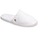 Nicely Neat 6-Pack Closed Toe Coral Fleece Home, Spa, Guest and Travel Slippers - Medium (White)