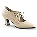 Funtasma Women's Victorian-03 Boot, Cream Polyurethane, 9 M US