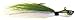 Spro Bucktail Jig-Pack of 1, Sand Eel Green, 2-Ounce