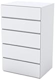 Nexera 221503 5-Drawer Chest, White