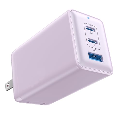 45W USB C Wall Charger,GaN III 3-Port Fast Charging Station,PD QC Foldable Charger Block Portable 45W Laptop Adapter for MacBook Pro/Air,iPad Pro,Galaxy S23,Dell XPS 13,iPhone 16/15/Pro etc