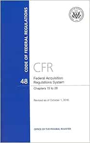 FEDERAL ACQUISITION REGULATION 48 CFR CHAPTER 1 visual data 2