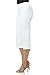 Rekucci Women's Ease into Comfort Capri with Button Detail (8, White)