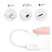 Headphones Adapter for iPhone 8/ X/XS MAX/XR/ 8 Plus/ 7/7 Plus for iPhone Charger 3.5mm Adaptor Jack Dongle Earphone Convertor 2 in 1 Music Charger Cables Charge + Audio Support iOS 12thumb 2