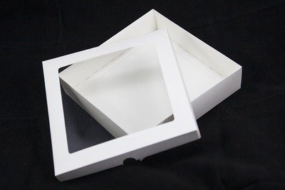 7"x7" White Aperture Greeting Card Boxes X 5 Per Pack, Gift Boxes