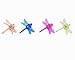 Honbay 30pcs Colorful Dragonfly Orchid Clips, Garden Support Plant Clips Flower Clips