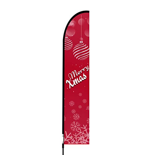 Above All Advertising Inc Merry Xmas 2 Flag 15 Foot Feather