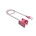 PASOW Fitbit Charge 2 Charger 2pcs Replacement USB Charger Charging Cable with Cradle Dock Adapter for Fitbit Charge 2 Smart Watch(3.3 feet +1.6 feet) (Hot Pink)