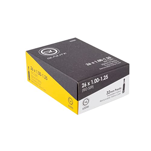 Sunlite Standard Presta Valve Tubes, 26 x