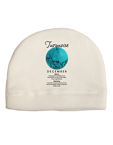 TooLoud Birthstone Turquoise Child Fleece Beanie Cap Hat