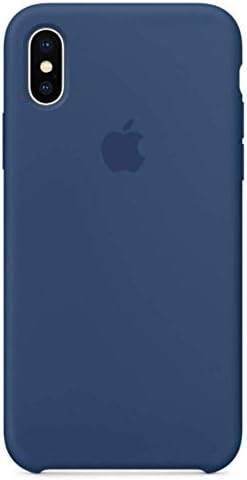 Anti-Drop iPhone X/10 (5.8Inch) Liquid Silicone Gel Case, TOSHIELD Soft Microfiber Cloth Lining Cushion for iPhone 10 (Blue Cobatle)