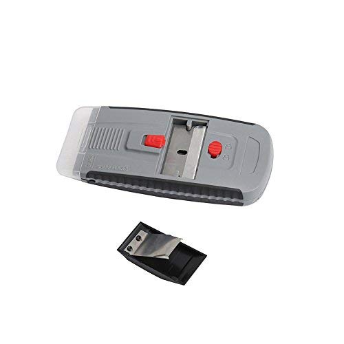 MANUFORE Mini Auto Loading Plastic Razor Blade Scraper for Cleaning