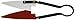 Barnel USA P3333 Topiary and Grass Shear with Sheath, 11-3/4-Inch, Red and White