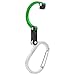 HEROCLIP Carabiner Clip and Hook (Medium) for Camping, Backpack, and Garage, Green