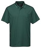 Tri-Mountain Men's 5 oz Moisture Wicking Polyester Shirt w/Pocket Forest Green Medium