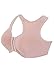 Glamorise Full Figure Plus Size Front-Closure Cotton T-Back Comfort Bra Wirefree #1908 Café
