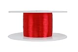 TEMCo 38 AWG Copper Magnet Wire - 2 oz 2408 ft 155°C Magnetic Coil Red