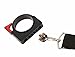 FOTOWELT High-Grade Nylon Braided Lanyard Neck Strap with Aluminum Alloy Extension Ring Clamp Mount Adapter with 1/4