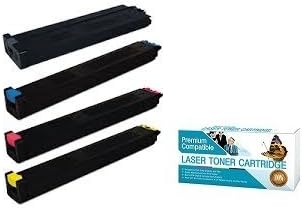 Ink Now Compatible 1 of ea Color Toner Works with Sharp MX 2600N, 3100N, 4100N, 4101N, 5001N Printers