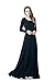 Charm Your Prince Women's Designer Round Neck Long Sleeve Maxi Dress