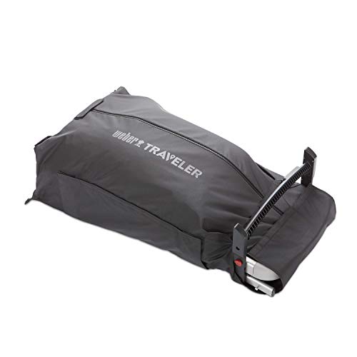 Weber 7030 Traveler Cargo Protector Grill Cover, Black, Schwarz