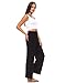 Amie Finery Palazzo Pants For Women Wide Fold Over High Waist Loose Lounge Pants Made In USA