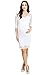 HELLO MIZ Women's Maternity Floral Lace Knee Length Bodycon Dress