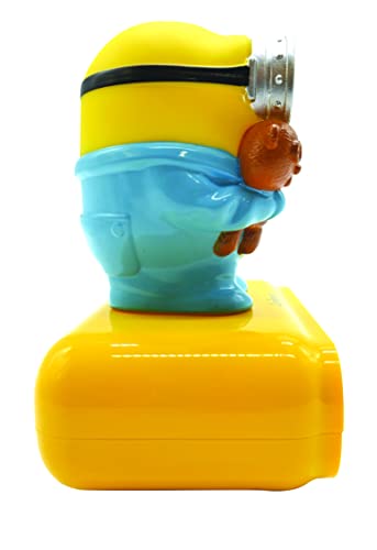 LEXiBOOK - Minions - Bob Digital Alarm Clock with Night Light - Snooze Function - Minions Sound Effects - for Children/Kids - Luminous Clock with Bob, Yellow/Blue - RL800DES